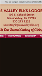 Mobile Screenshot of grassvalleyelks.org