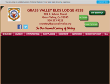 Tablet Screenshot of grassvalleyelks.org